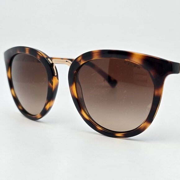 Ralph Lauren RA5207 150613 Dark Tortoise Gold Frame Brown Lens Sunglasses w Case main image 13